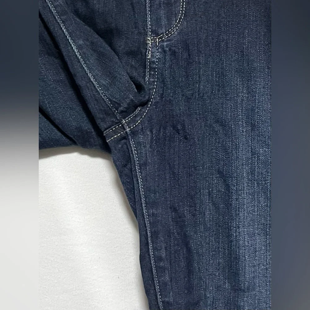 PAIGE Denim Mona Skyline Skinny Dark Blue Jeans Classic Stretchy Luxury Casual